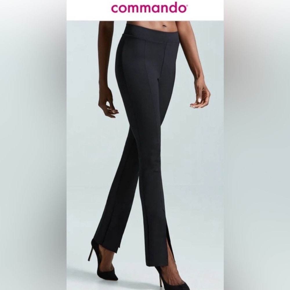 COMMANDO neoprene split front pants in black PERFECT size XL!